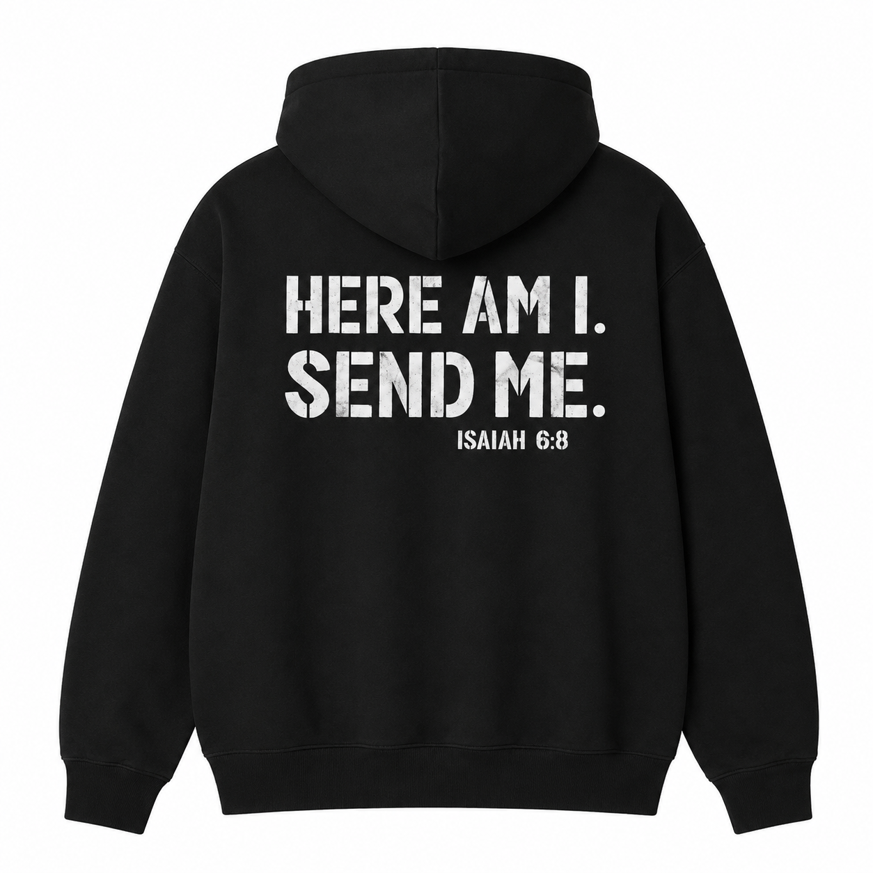 Here Am I Send Me Christian T-Shirt/Sweatshirt/Hoodie – Isaiah 6:8 Faith Graphic Tee, Unisex Bible Verse Shirt