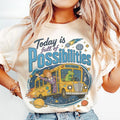 Magic School Bus Today Is Full of Possibilities Graphic T-Shirt, Sweatshirt & Hoodie – Retro 90s Teacher Cartoon Print