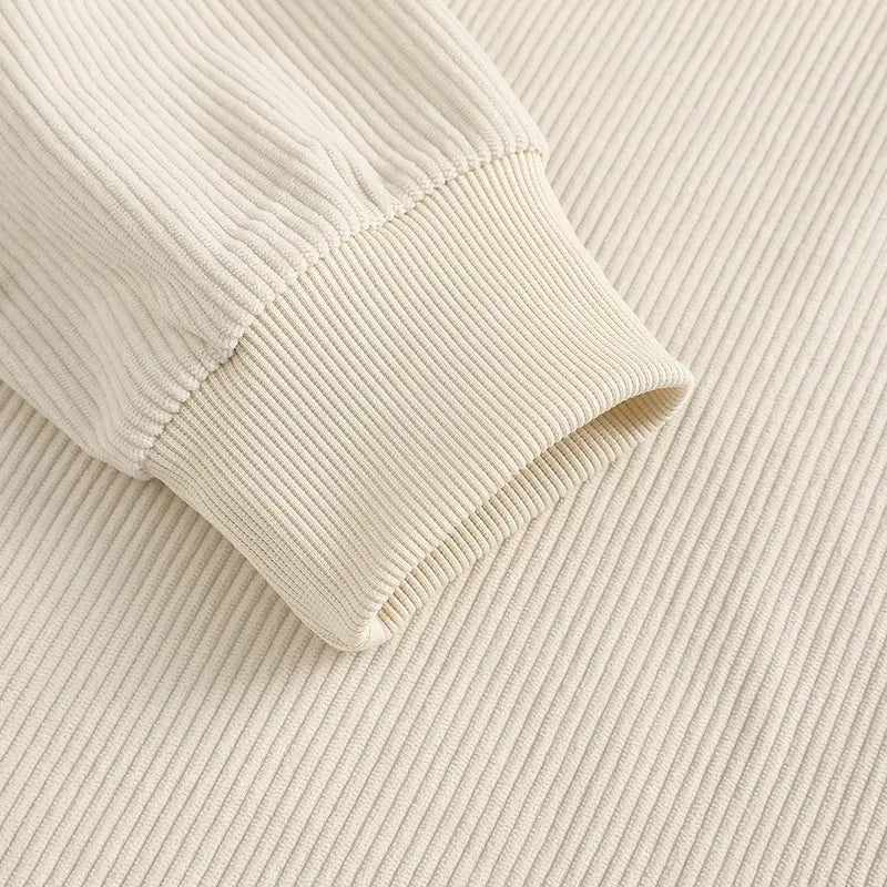Men's Textured Ribbed Long Sleeve Shirts – Minimalist Old Money Casual Pullover