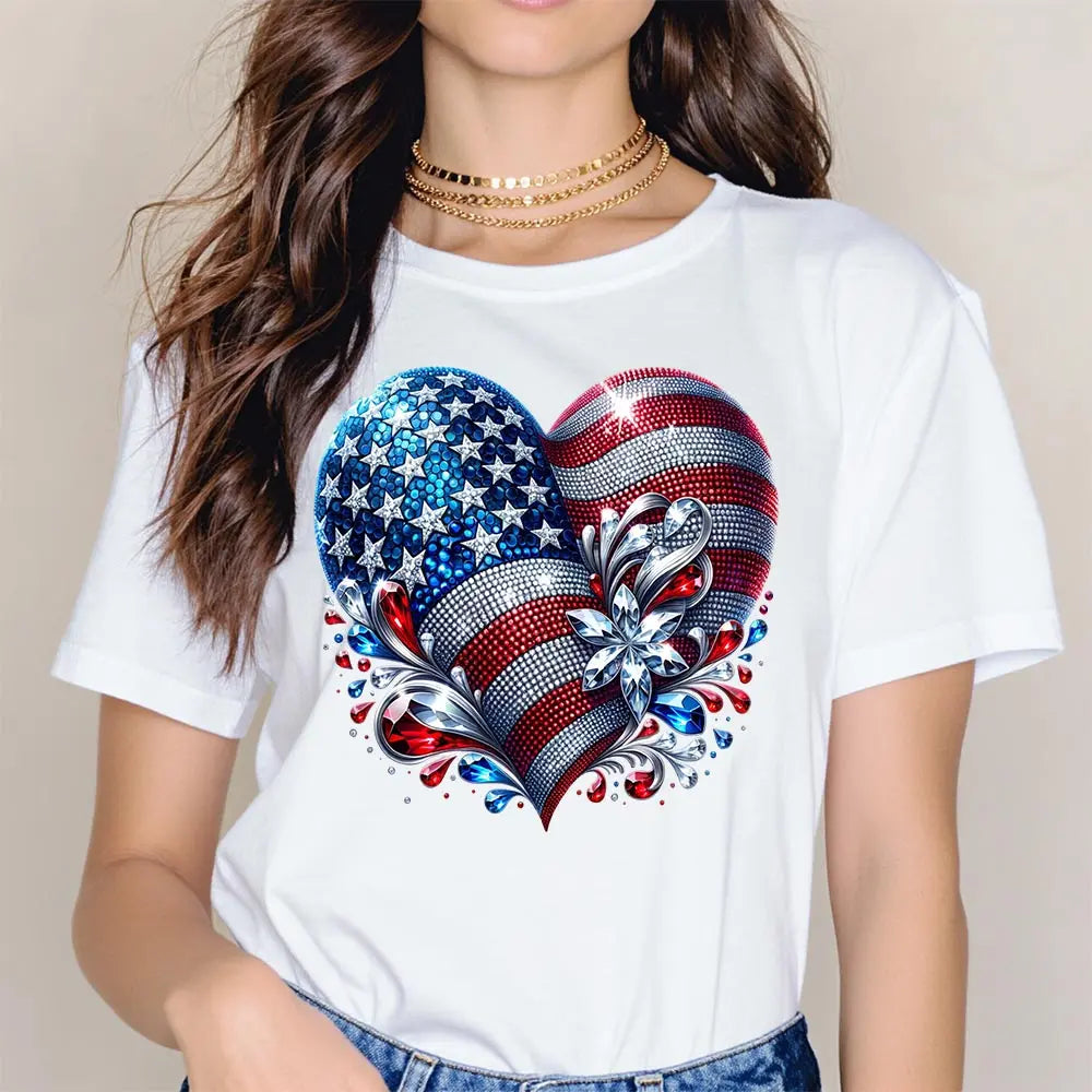 Patriotic Heart Graphic 🇺🇸❤️ Tee/Sweatshirt/Hoodie