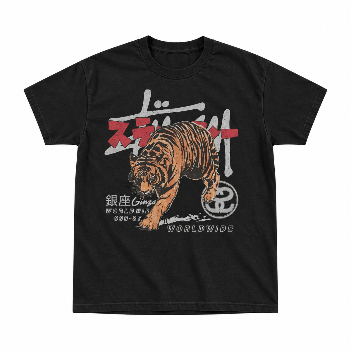 Vintage Tiger Worldwide T-Shirt/Sweatshirt/Hoodie – Japanese Graphic Y2K Grunge Streetwear Tee