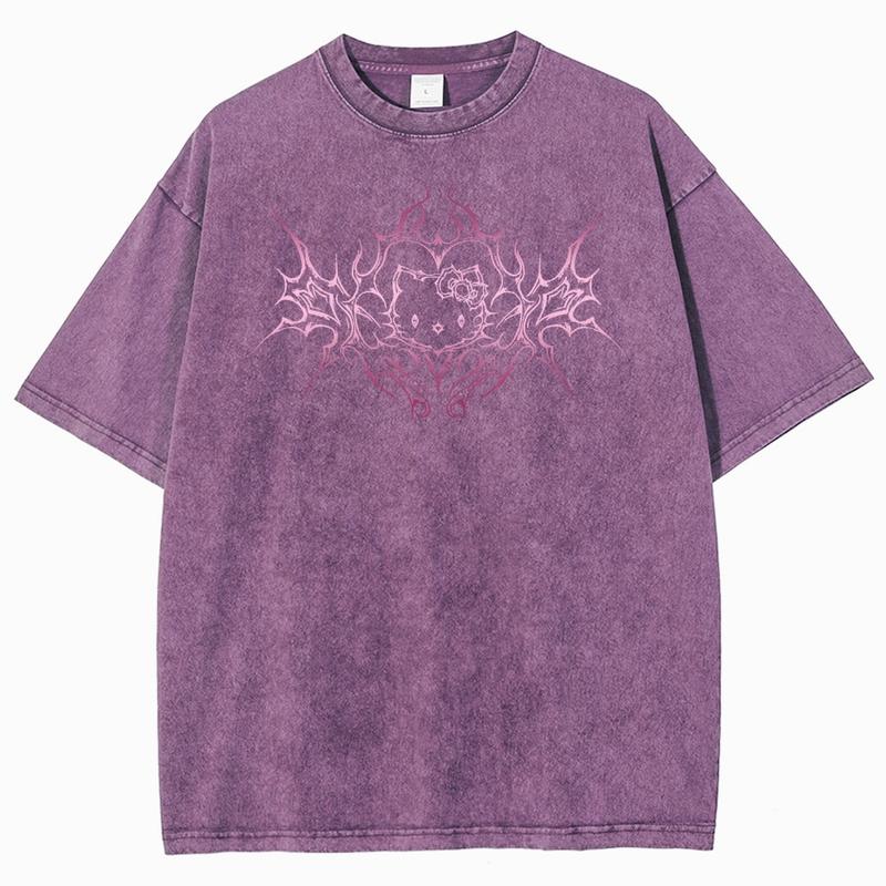 Dark Y2K Cat T-Shirt/Sweatshirt/Hoodie – Cute Gothic Streetwear Tee For Women