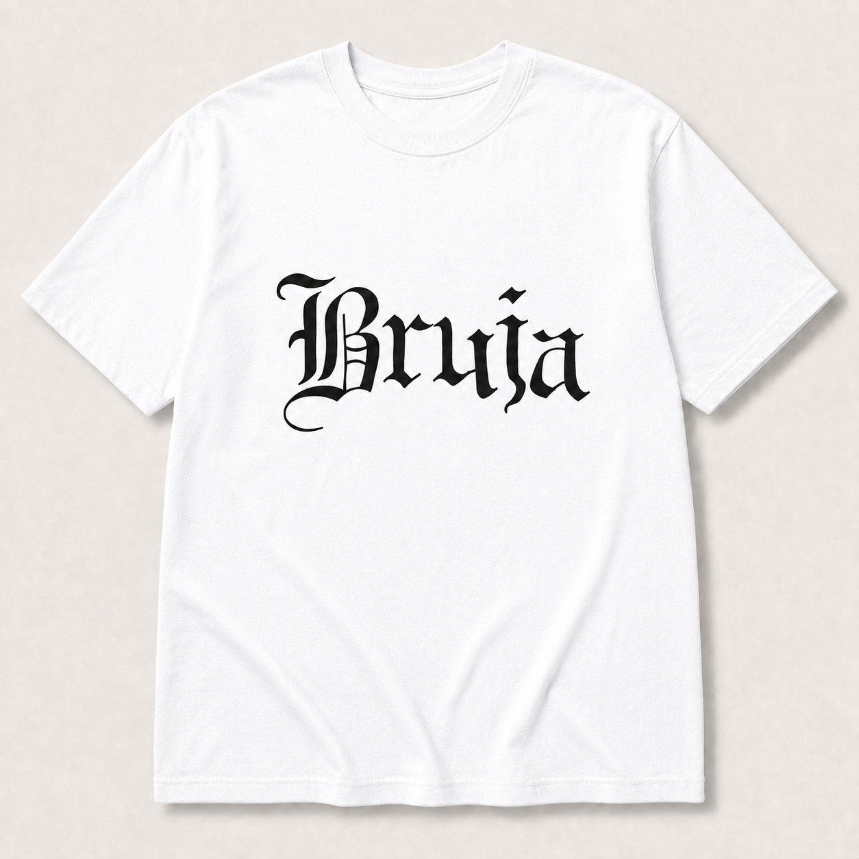 Bruja Graphic T-Shirt, Sweatshirt & Hoodie – Gothic Witchy Letter Print, Latina Halloween Spooky Season Apparel