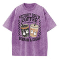 Freshly Boo’d Coffee Halloween T-Shirt/Sweatshirt/Hoodie – Ghost Coffee Scream & Sugar Graphic Tee