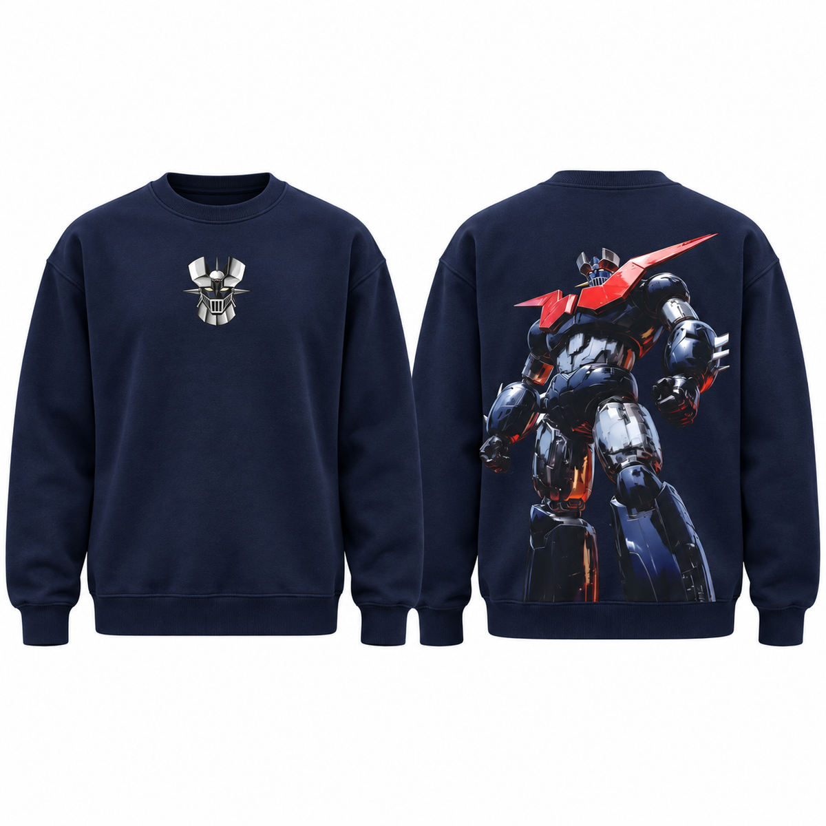 Mazinger Z Mecha Graphic T-Shirt/Sweatshirt/Hoodie – Vintage Washed Oversized Robot Anime Tee