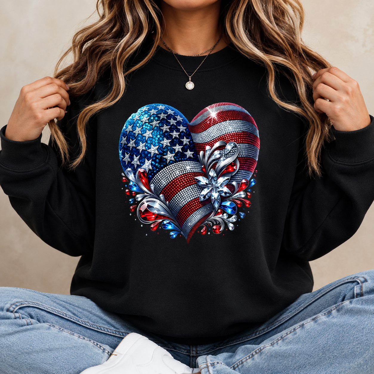 Patriotic Heart Graphic 🇺🇸❤️ Tee/Sweatshirt/Hoodie