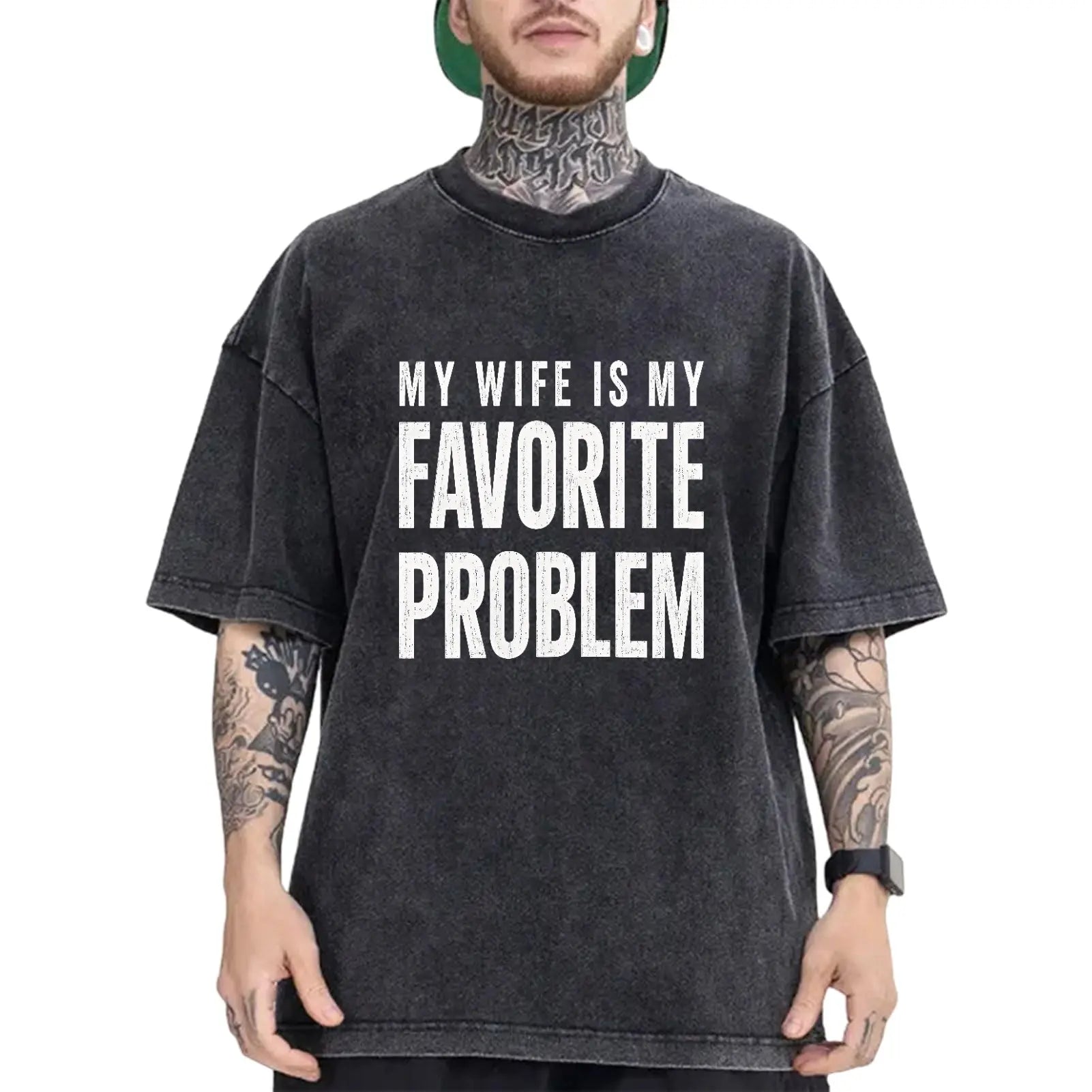 Funny Husband T-Shirt/Hoodie/Sweatshirt – My Wife Is My Favorite Problem Graphic Tee