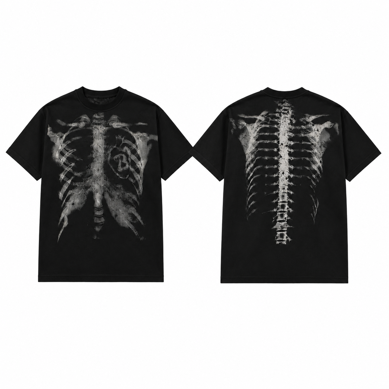 Gothic X-Ray Skeleton Long Sleeve Shirt/Hoodie/T-Shirt | Y2K Dark Streetwear
