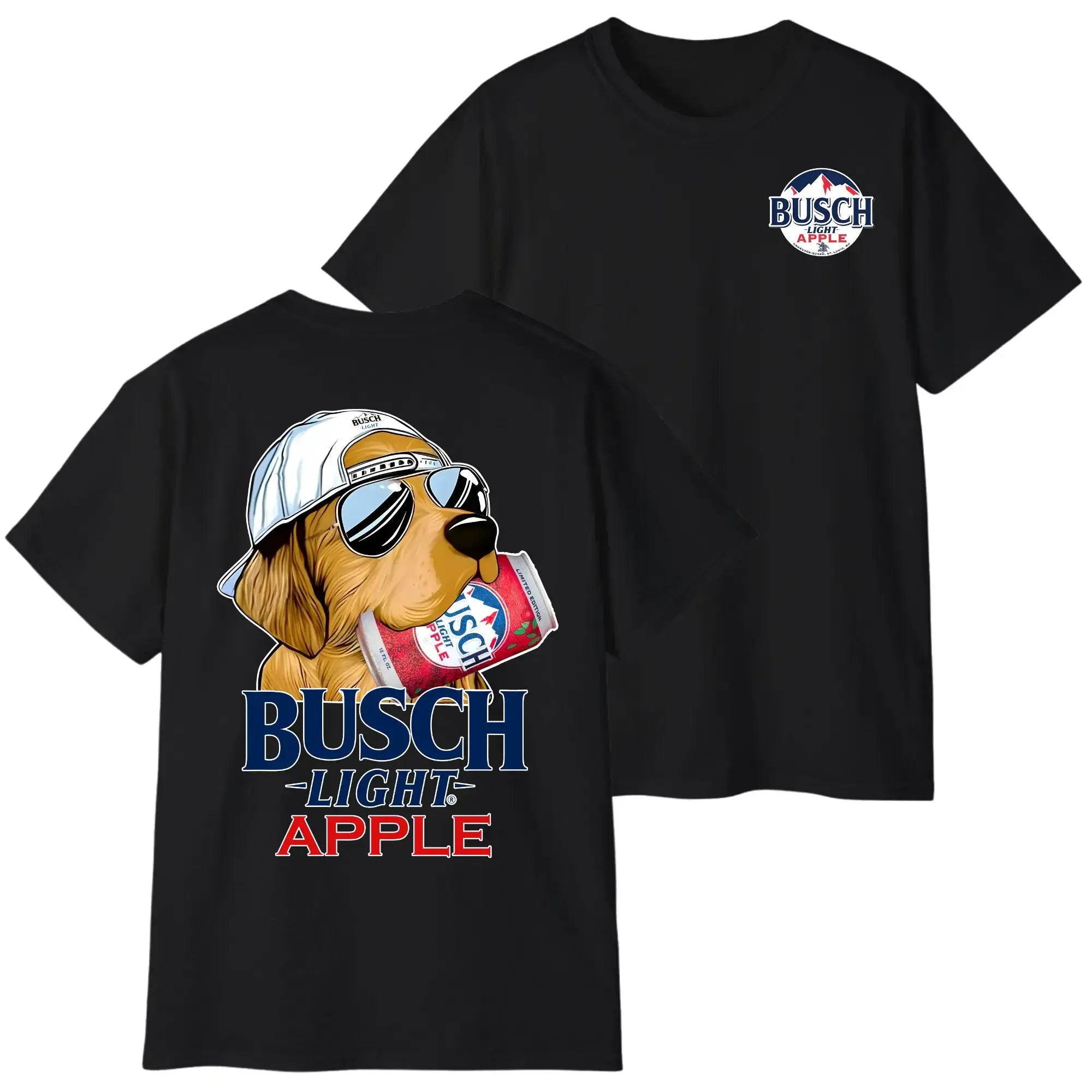Vintage Busch Apple Dog T-Shirt/Sweatshirt/Hoodie - Golden Retriever  Graphic Tee