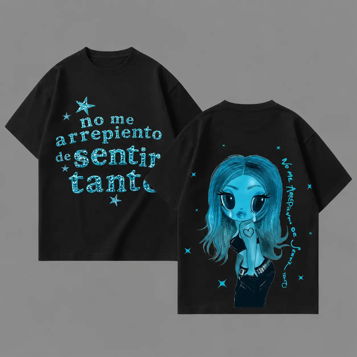 No Me Arrepiento De Sentir Tanto T-Shirt, Sweatshirt & Hoodie – Latin Music Graphic Shirt, La Bichota Inspired Art, Latina Fan Gift