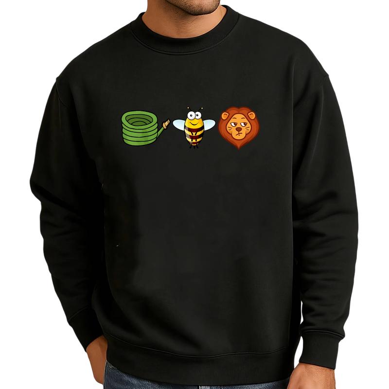 Cute Animal Graphic T-Shirt/Hoodie/Sweatshirt – Minimal Cartoon Streetwear Tee