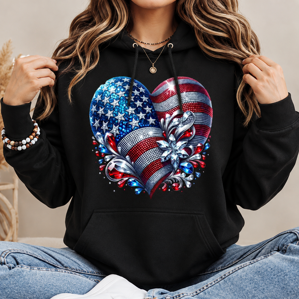 Patriotic Heart Graphic 🇺🇸❤️ Tee/Sweatshirt/Hoodie