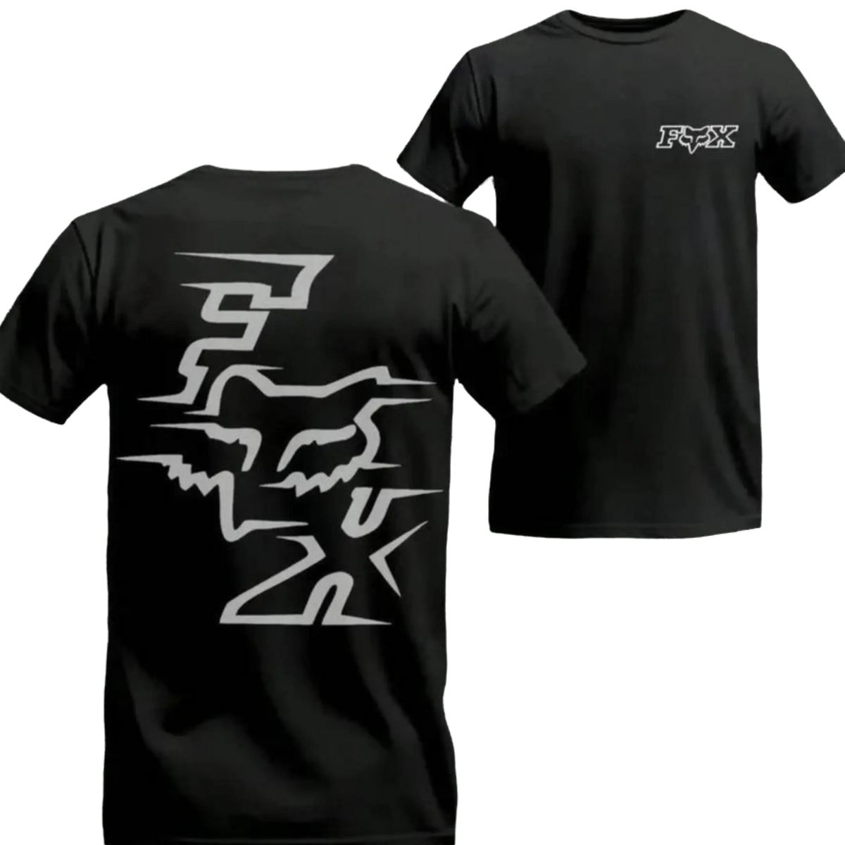 Motocross Fox Graphic T-Shirt/Sweatshirt/Hoodie – Men’s Front & Back Racing Style Tee