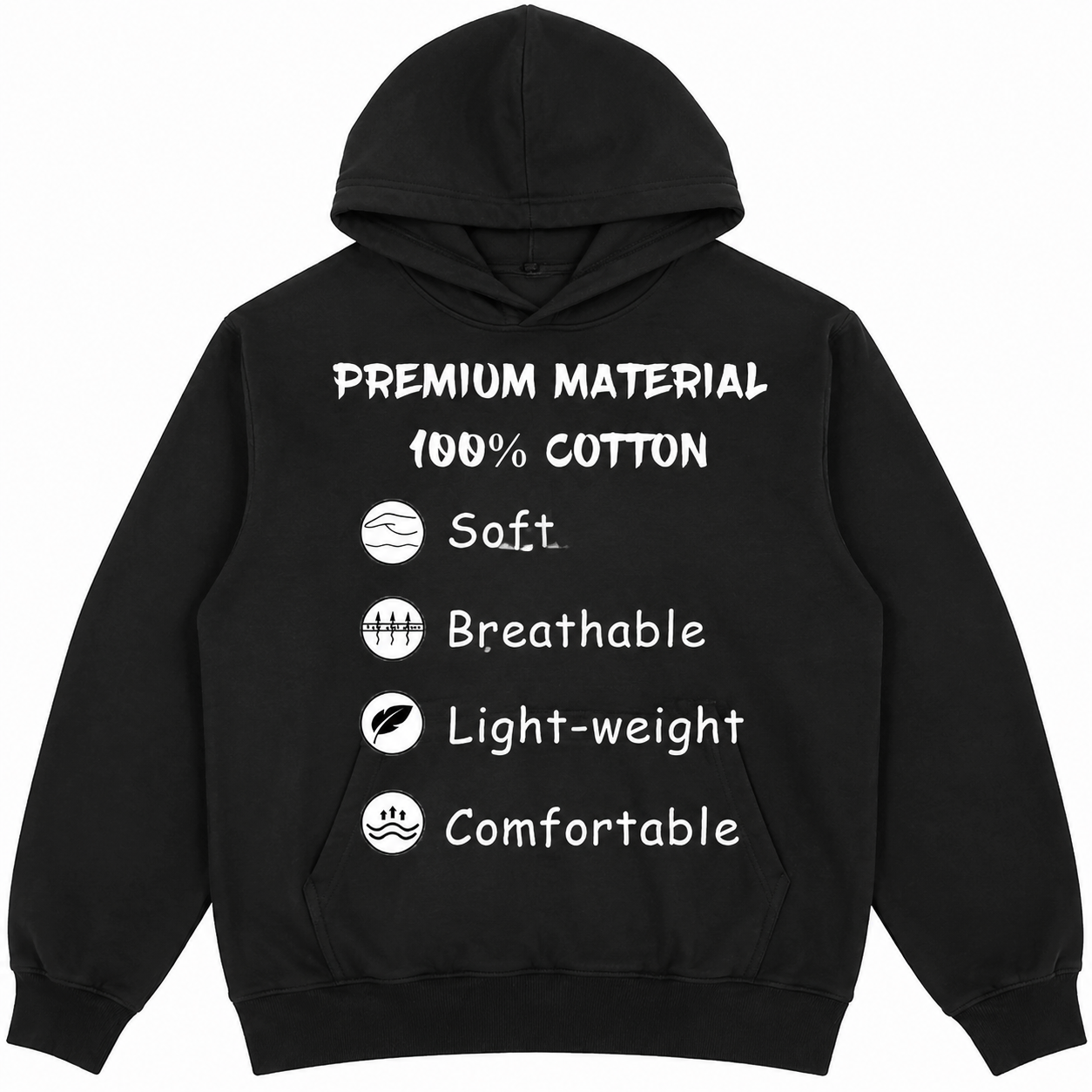 Premium Cotton Graphic Tee – Lightweight Comfortable Everyday Shirt/Sweatshirt/Hoodie