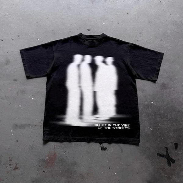 Shadow Figure Graphic Tee/Sweatshirt/Hoodie | Dark Y2K Streetwear T-Shirt