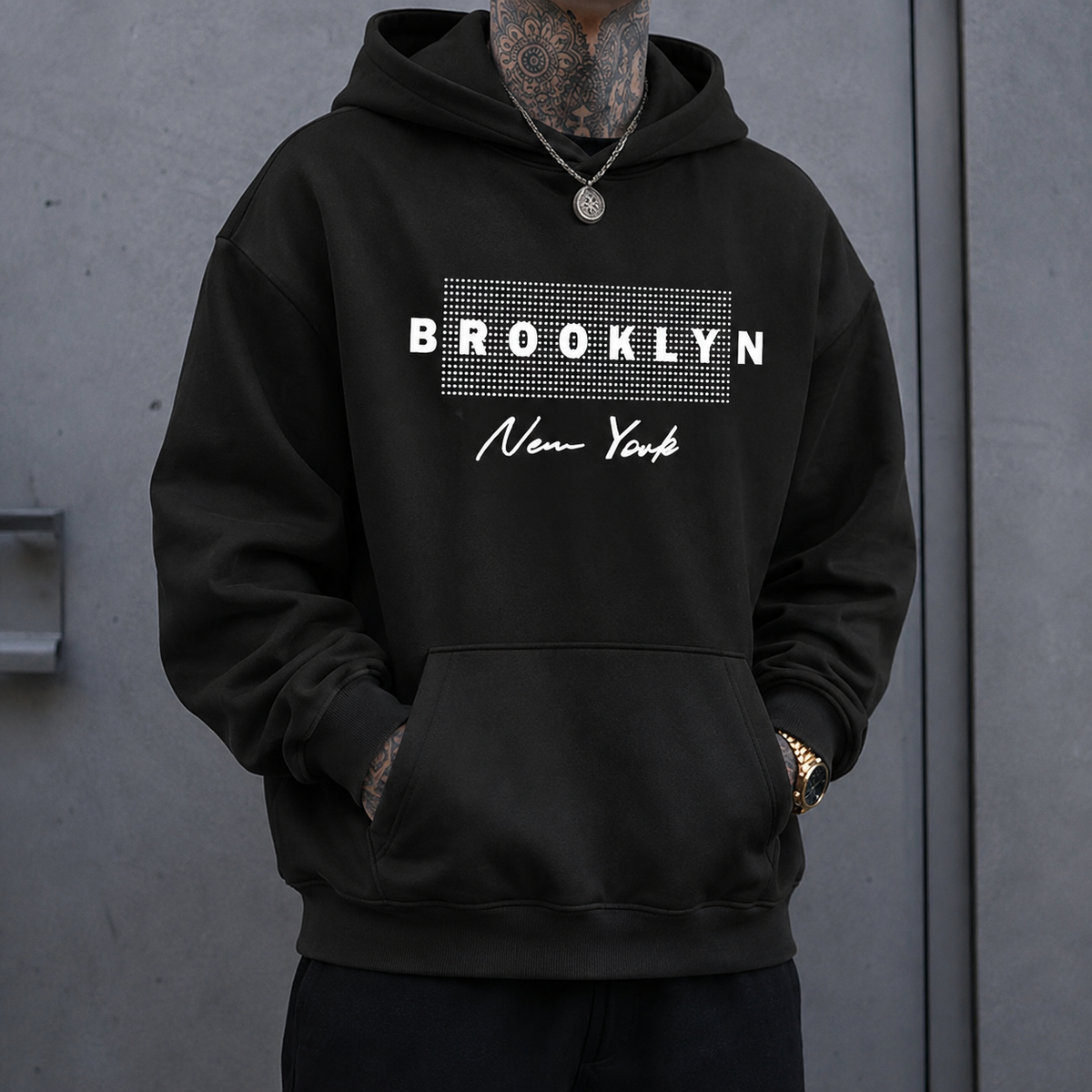 Brooklyn New York Graphic Shirt – Minimalist Vintage Streetwear T-Shirt, Sweatshirt & Hoodie