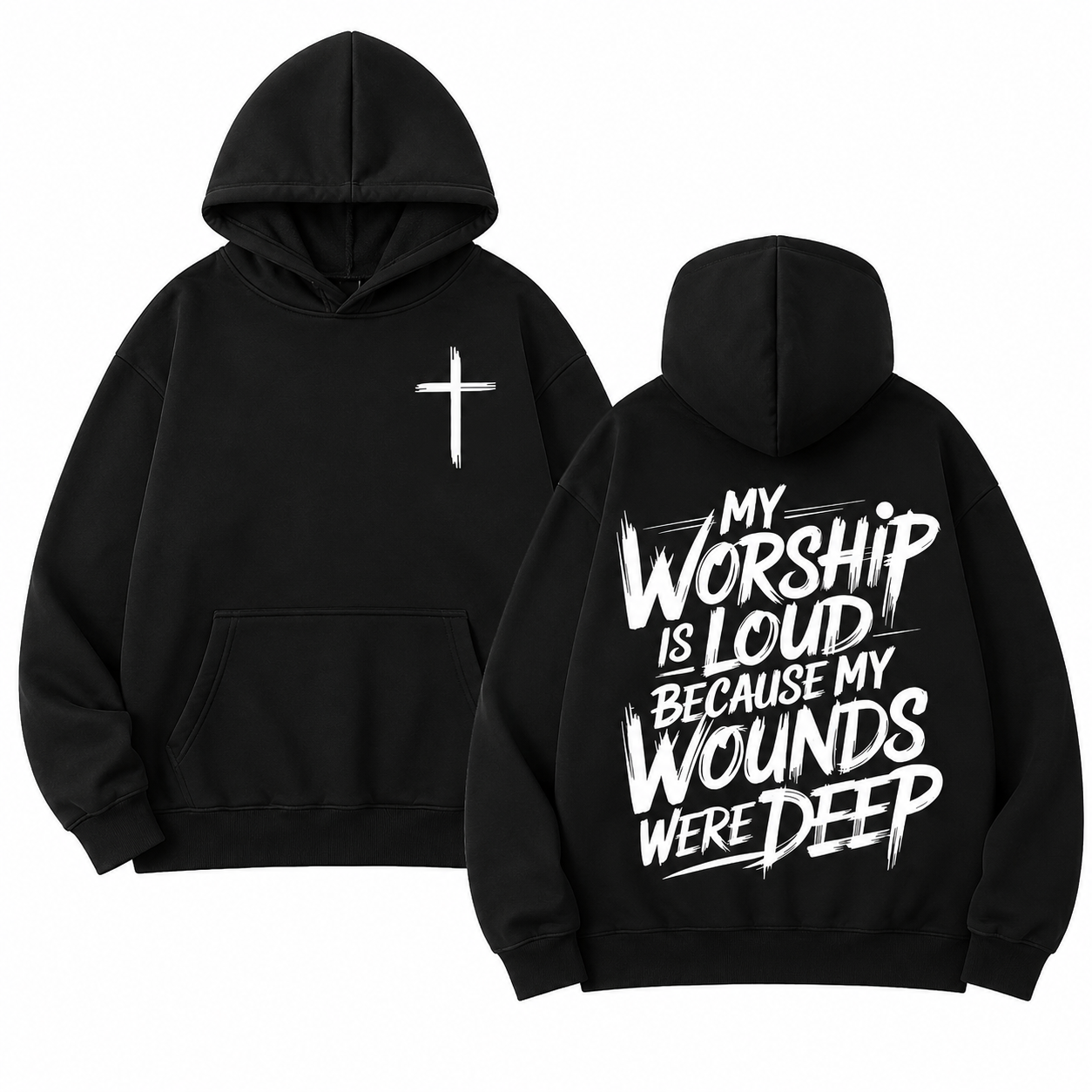 My Worship Is Loud Because My Wounds Were Deep Christian Shirt – Faith Graphic Tee, Crewneck & Hoodie
