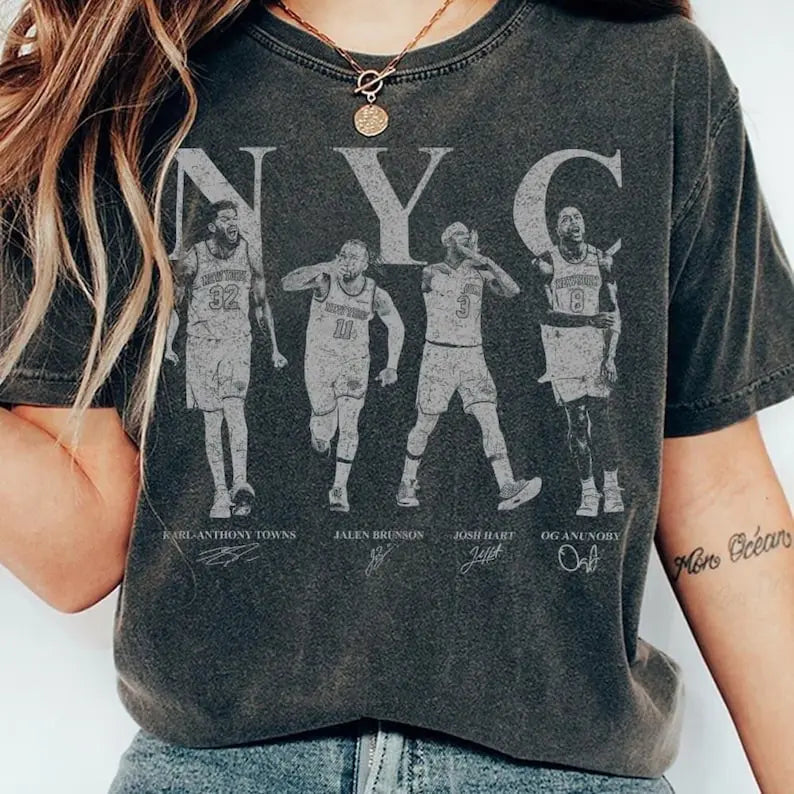 Vintage  New York Basketball T-Shirt/Sweatshirt/Hoodie - NY Knicks Fan Gift