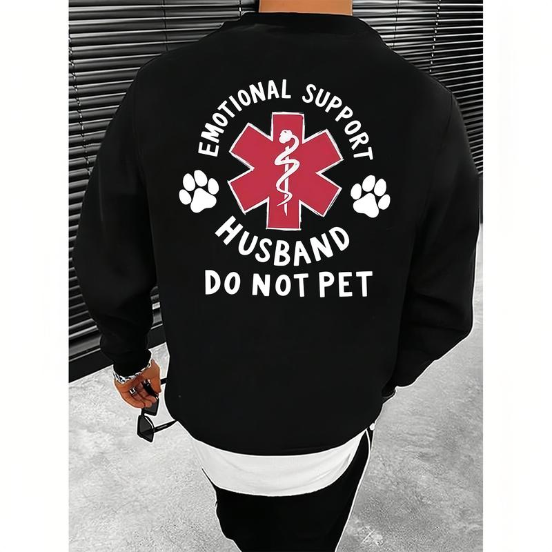 Emotional Support Husband T-Shirt/Sweatshirt/Hoodie – Funny Dog Dad Graphic Tee