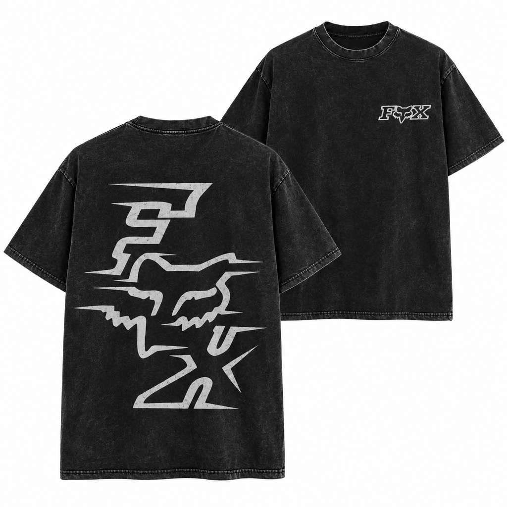 Motocross Fox Graphic T-Shirt/Sweatshirt/Hoodie – Men’s Front & Back Racing Style Tee