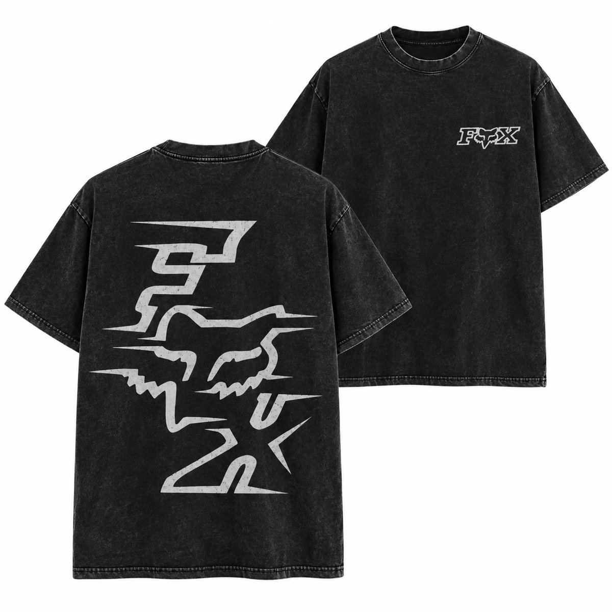 Motocross Fox Graphic T-Shirt/Sweatshirt/Hoodie – Men’s Front & Back Racing Style Tee