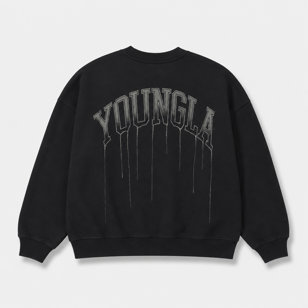 Drip Graphic Oversized Shirt – Vintage Gothic Letter Streetwear T-Shirt, Sweatshirt & Hoodie