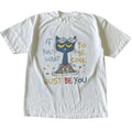 Be Yourself Cat Graphic T-Shirt/Sweatshirt/Hoodie – Cute Vintage Cartoon Tee