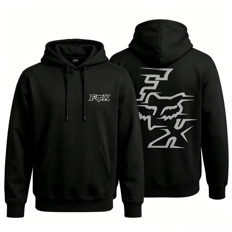 Motocross Fox Graphic T-Shirt/Sweatshirt/Hoodie – Men’s Front & Back Racing Style Tee