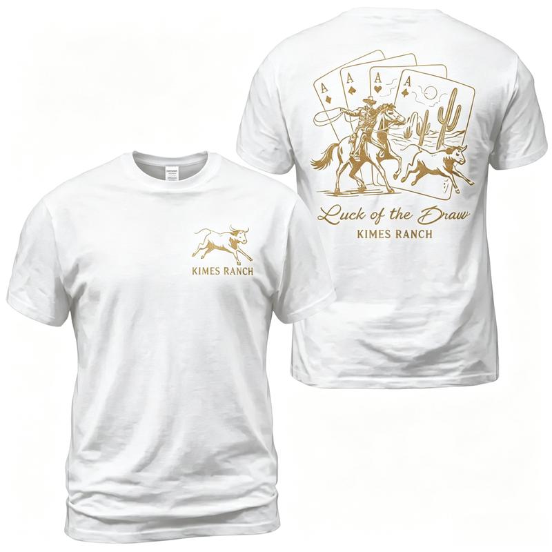Luck of the Draw Western Rodeo Shirt – Vintage Cowboy Playing Cards Graphic Tee, Sweatshirt & Hoodie