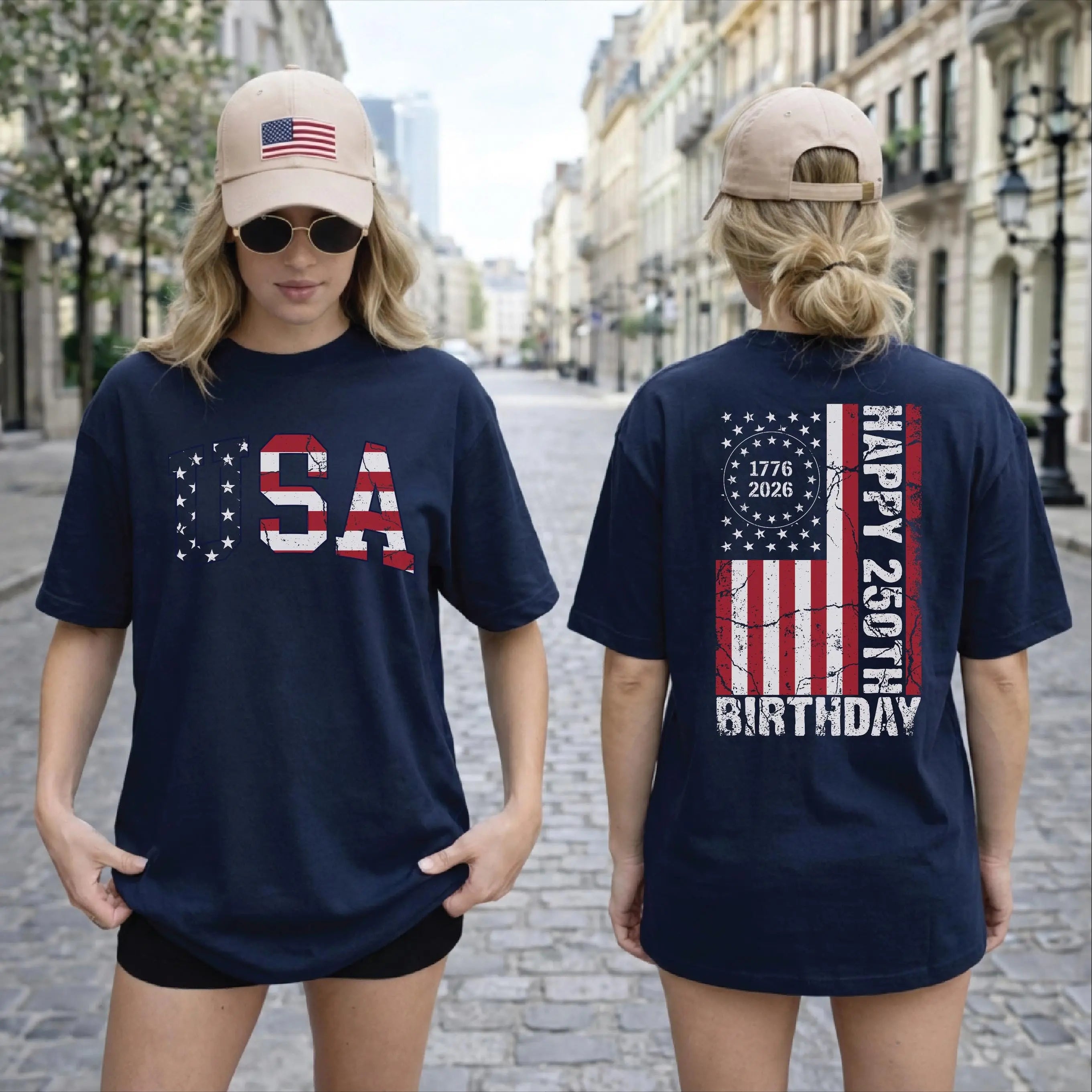 USA 250th Anniversary Patriotic Graphic T-Shirt/Sweatshirt/Hoodie - Made for parades, BBQs, and fireworks.