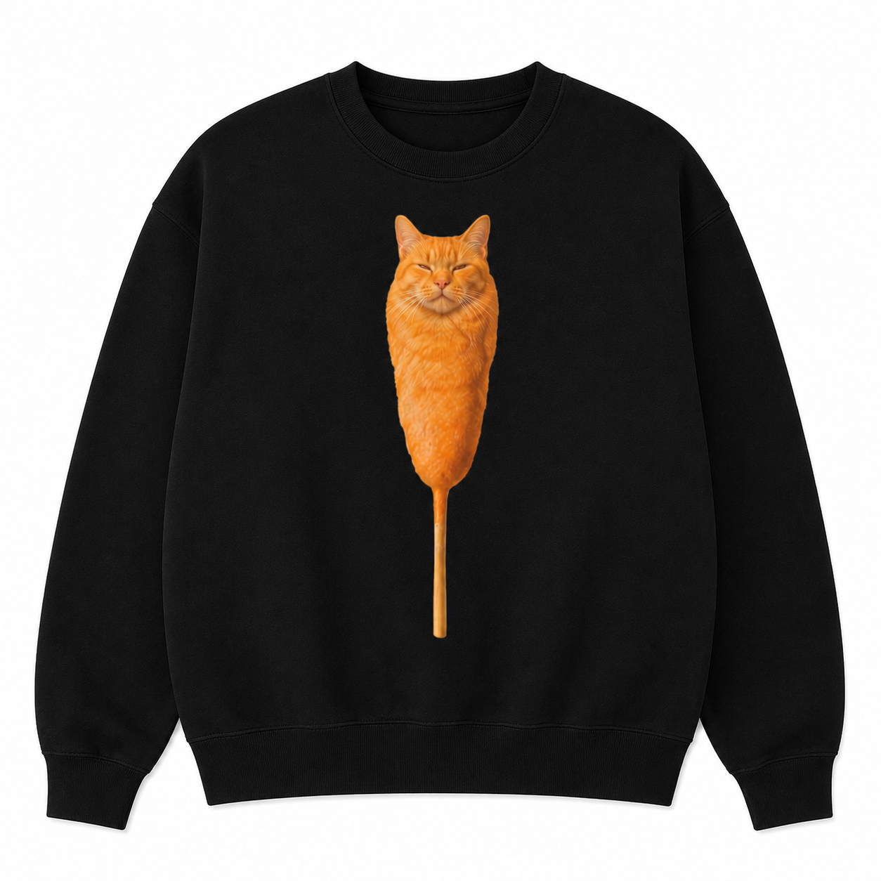 Corn Dog Cat Meme T-Shirt/Hoodie/Sweatshirt– Funny Cat Graphic Tee, Weird Humor Unisex Shirt