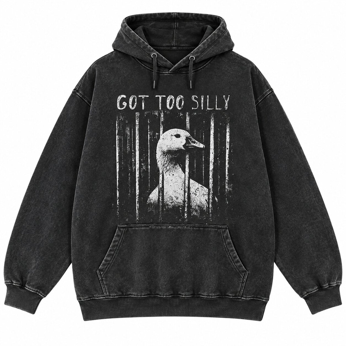Got Too Silly Goose Funny Meme Graphic T-Shirt, Sweatshirt & Hoodie – Retro Distressed Silly Humor Apparel