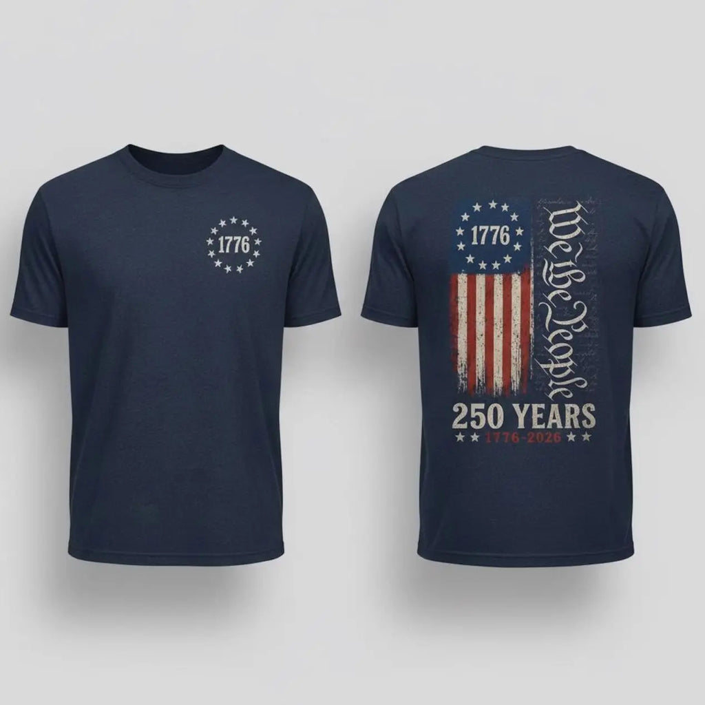 We The People 1776–2026 Patriotic Tee/Sweatshirt/Hoodie