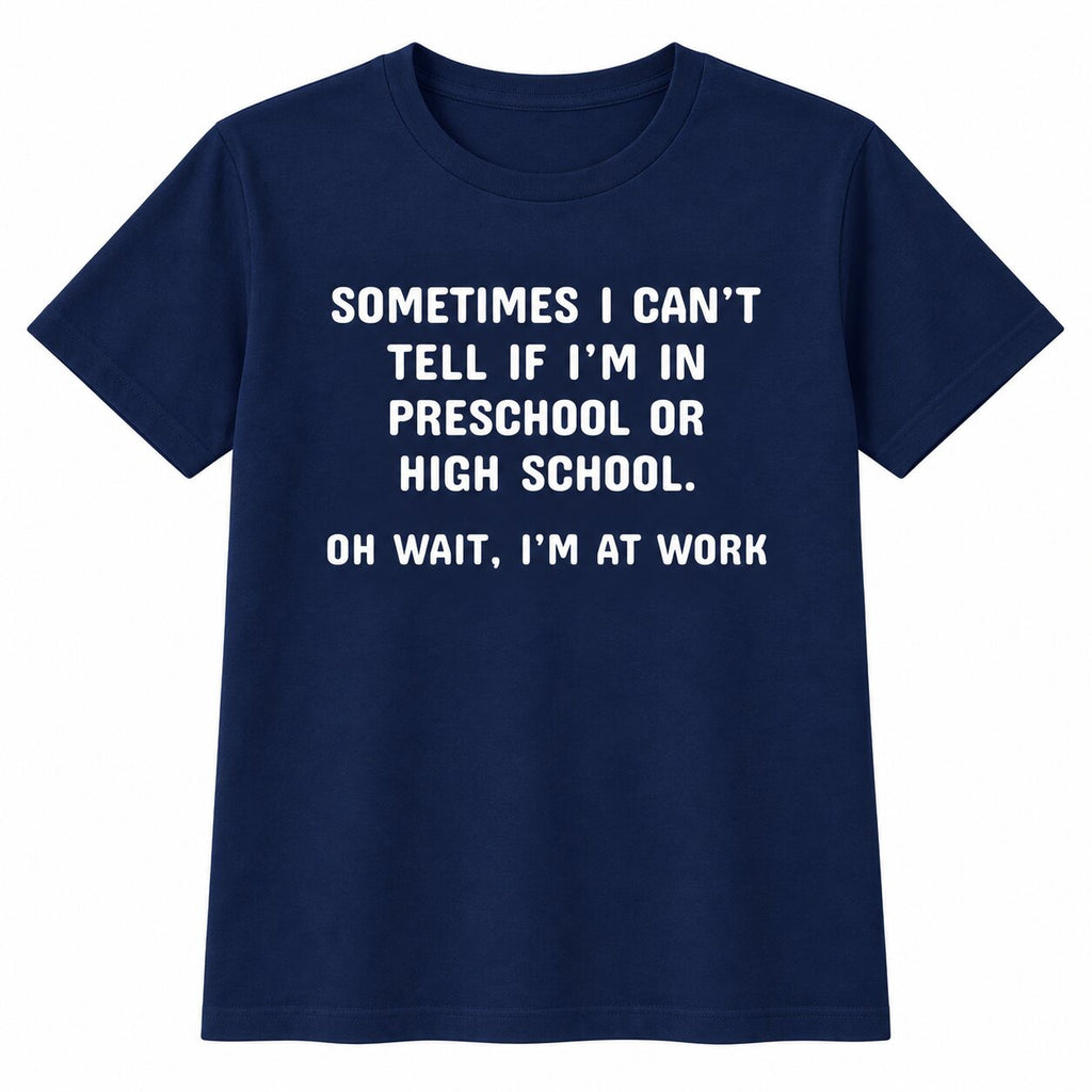 Oh Wait I’m At Work Funny Office Humor T-Shirt, Sweatshirt & Hoodie – Sarcastic Work Graphic, Coworker Gift