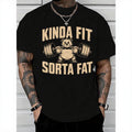 Funny Dad Bod Gym Shirt/Sweatshirt/Hoodie – Kinda Fit Kinda Fat Tee