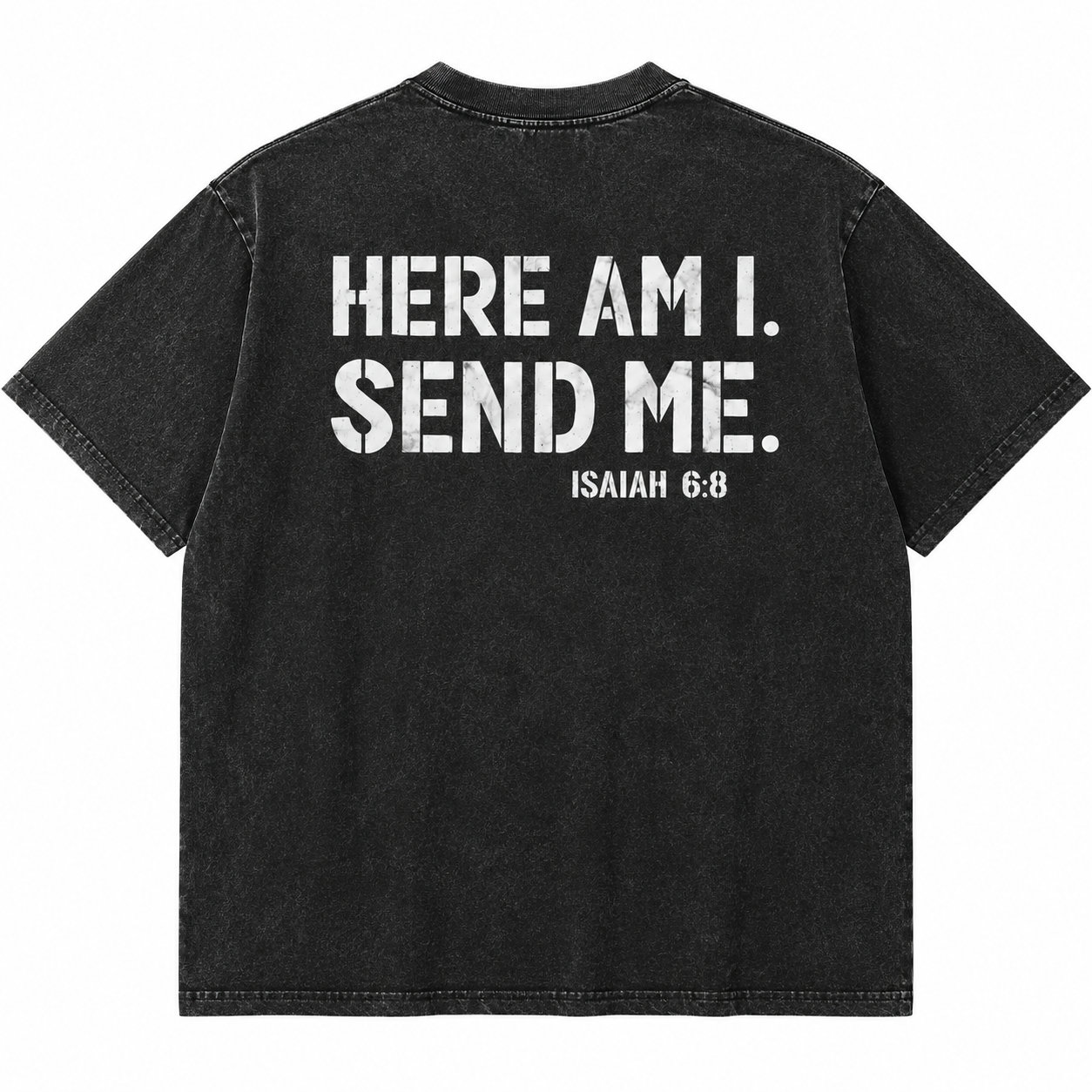 Here Am I Send Me Christian T-Shirt/Sweatshirt/Hoodie – Isaiah 6:8 Faith Graphic Tee, Unisex Bible Verse Shirt