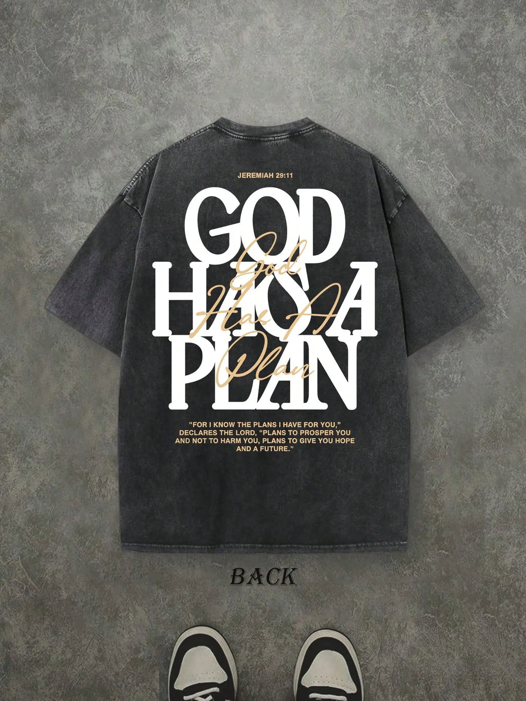 God Has a Plan T-Shirt/Sweatshirt/Hoodie – Jeremiah 29:11 Christian Vintage Washed Front & Back Graphic Tee