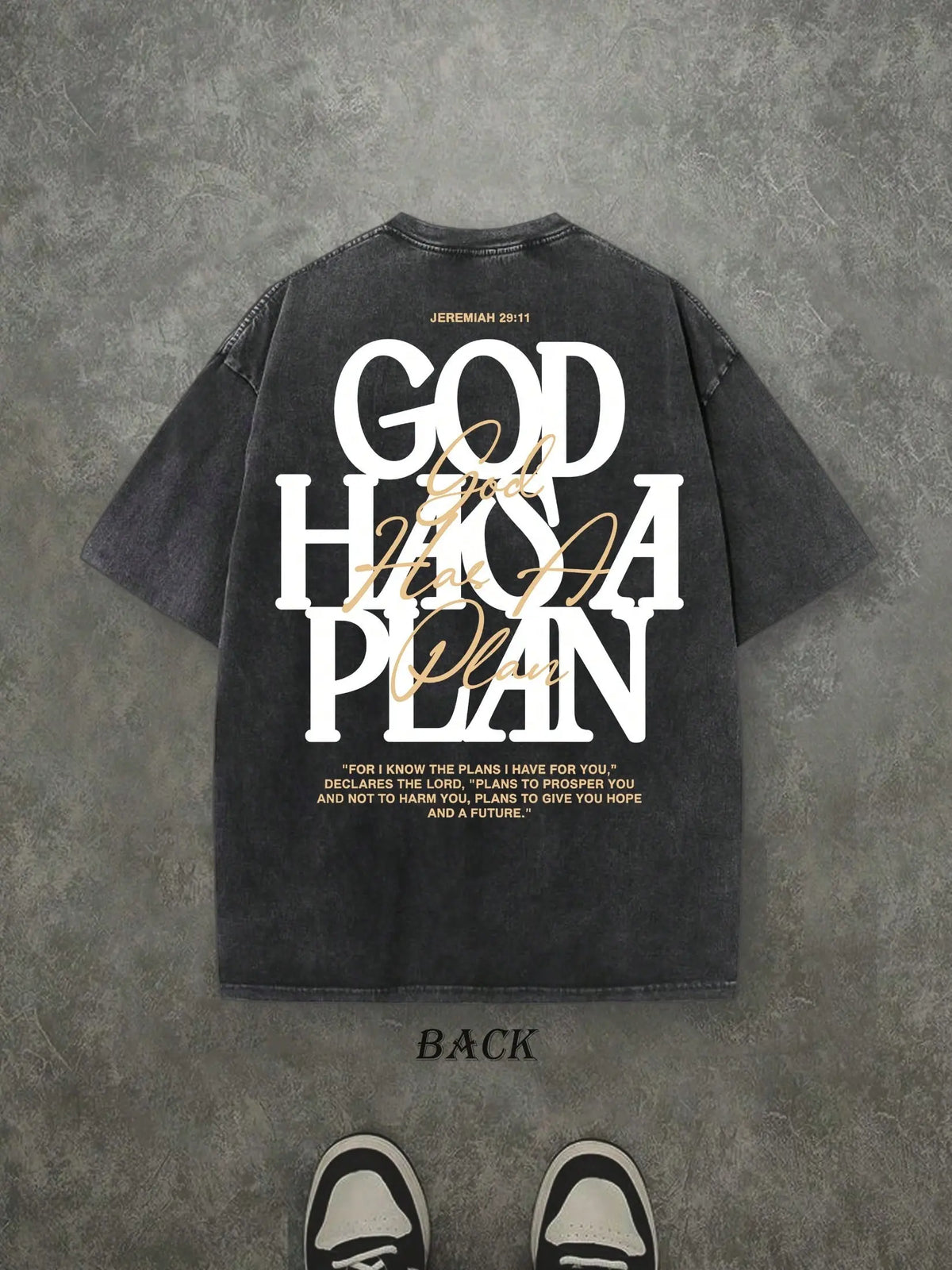 God Has a Plan T-Shirt/Sweatshirt/Hoodie – Jeremiah 29:11 Christian Vintage Washed Front & Back Graphic Tee