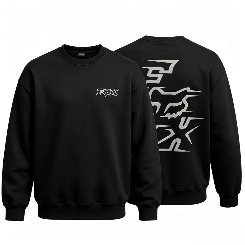 Motocross Fox Graphic T-Shirt/Sweatshirt/Hoodie – Men’s Front & Back Racing Style Tee
