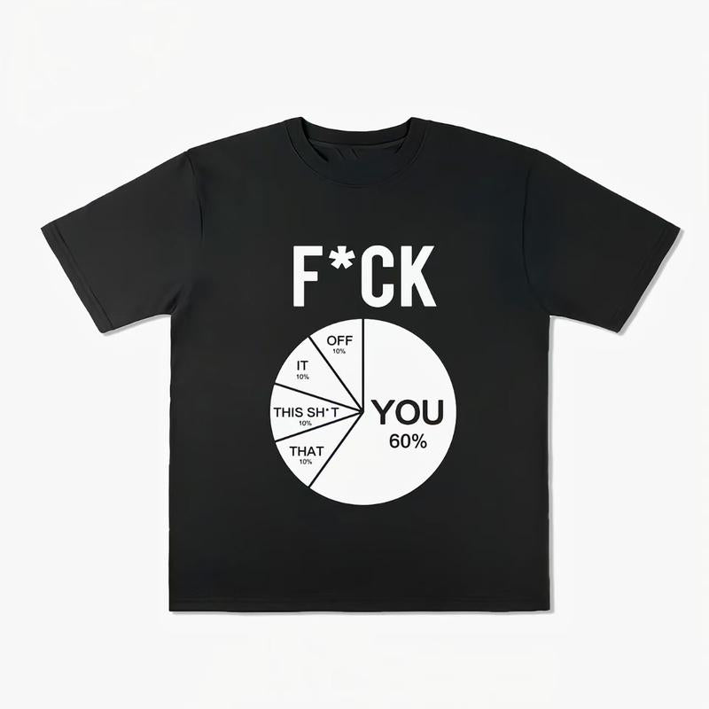 Funny Sarcastic Graphic T-Shirt/Sweatshirt/Hoodie – Dark Humor Pie Chart Meme Tee
