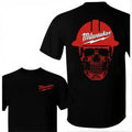 Milwaukee Skull Graphic T-Shirt/Sweatshirt/Hoodie – Hard Hat Workwear Front & Back Print Tee
