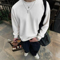 Men's Textured Ribbed Long Sleeve Shirts – Minimalist Old Money Casual Pullover