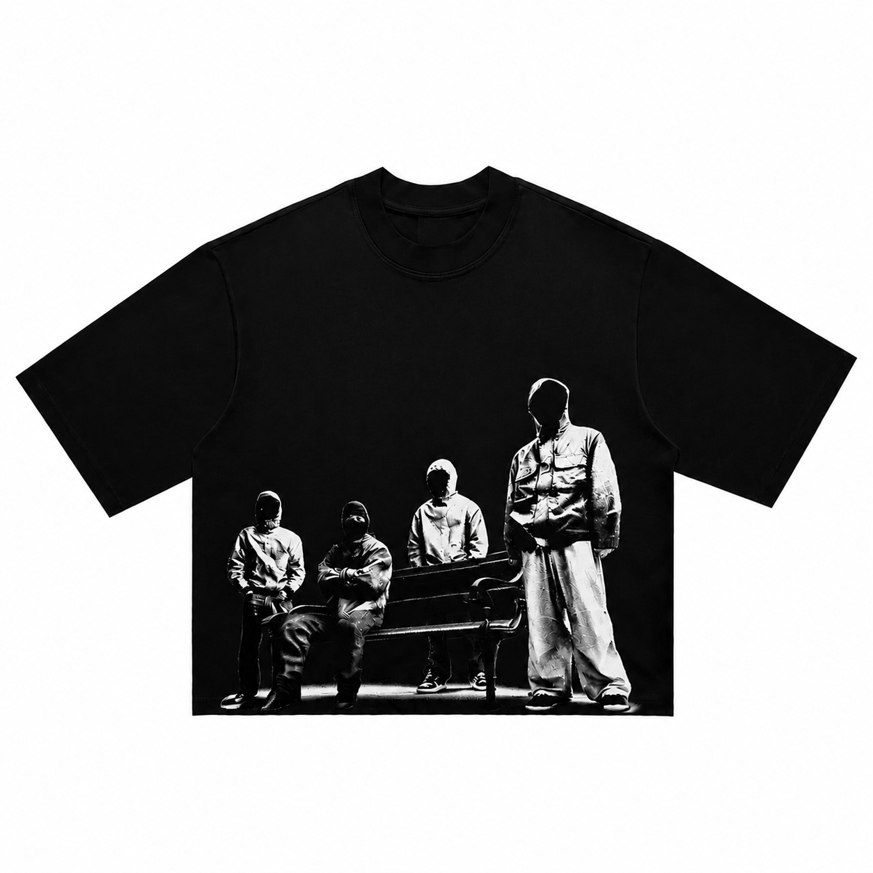 Men's Heavyweight Graphic Tee/Hoodie/Sweatshirt – Oversized Boxy Fit Streetwear T-Shirt