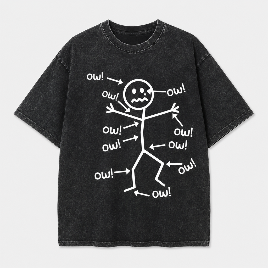Everything Hurts Funny Stick Figure t-shirt/Sweatshirt/Hoodie
