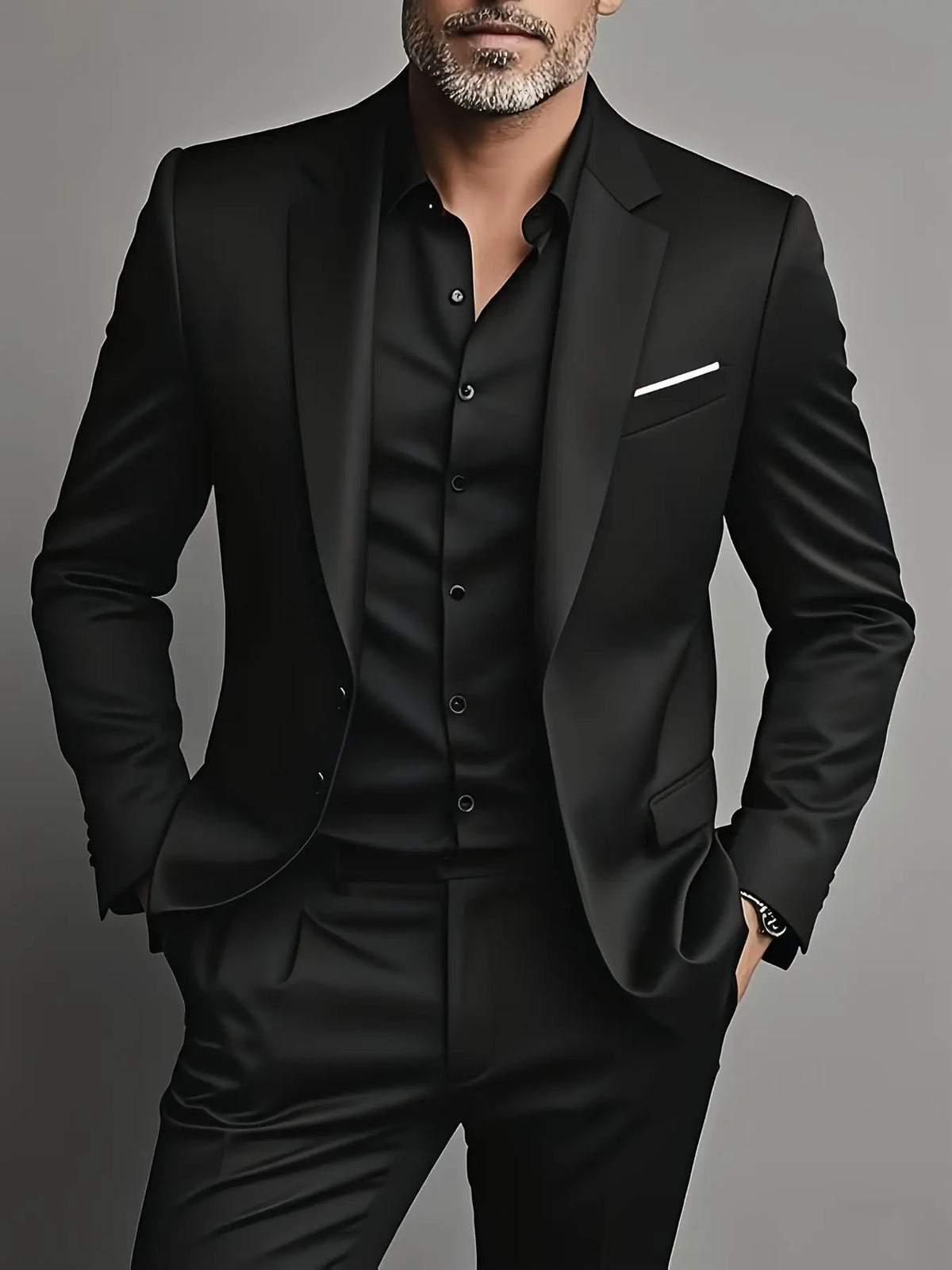 Men’s Modern Slim Fit 2-Piece Suit – Tailored Blazer & Dress Pants for Business, Party & Formal Wear