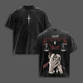 Hiromi Higuruma Justice Washed T-Shirt/Sweatshirt/Hoodie – Jujutsu Kaisen Vintage Anime Streetwear Tee