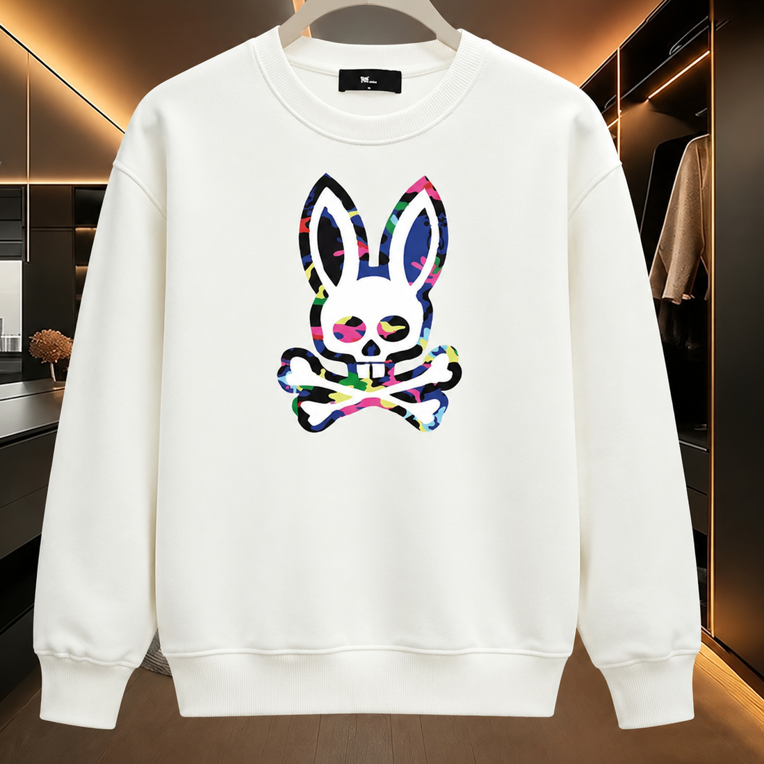 Colorful Bone Rabbit Graphic T-Shirt/Sweatshirt/Hoodie – Unisex Vintage Streetwear Tee, Y2K Oversized Casual