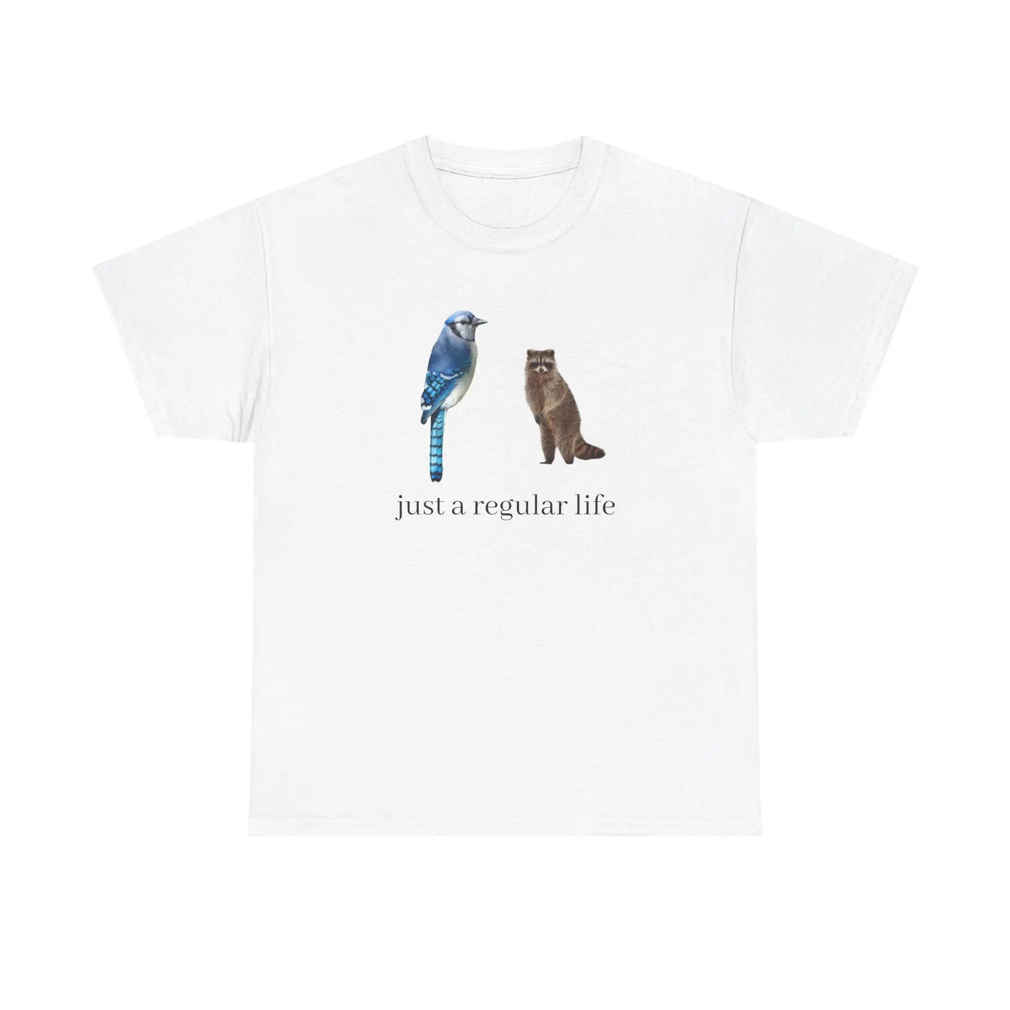 Just a regular life - Blue Jay and Raccoon T-Shirt/Sweatshirt/Hoodie