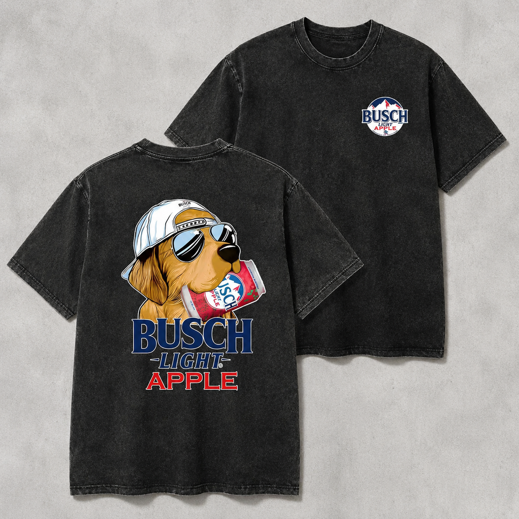 Vintage Busch Apple Dog T-Shirt/Sweatshirt/Hoodie - Golden Retriever  Graphic Tee