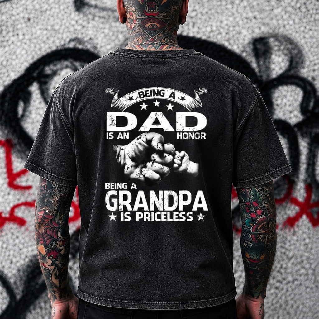 Being A Dad Is An Honor Grandpa Shirt/Sweatshirt/Hoodie – Fatherhood Graphic Tee